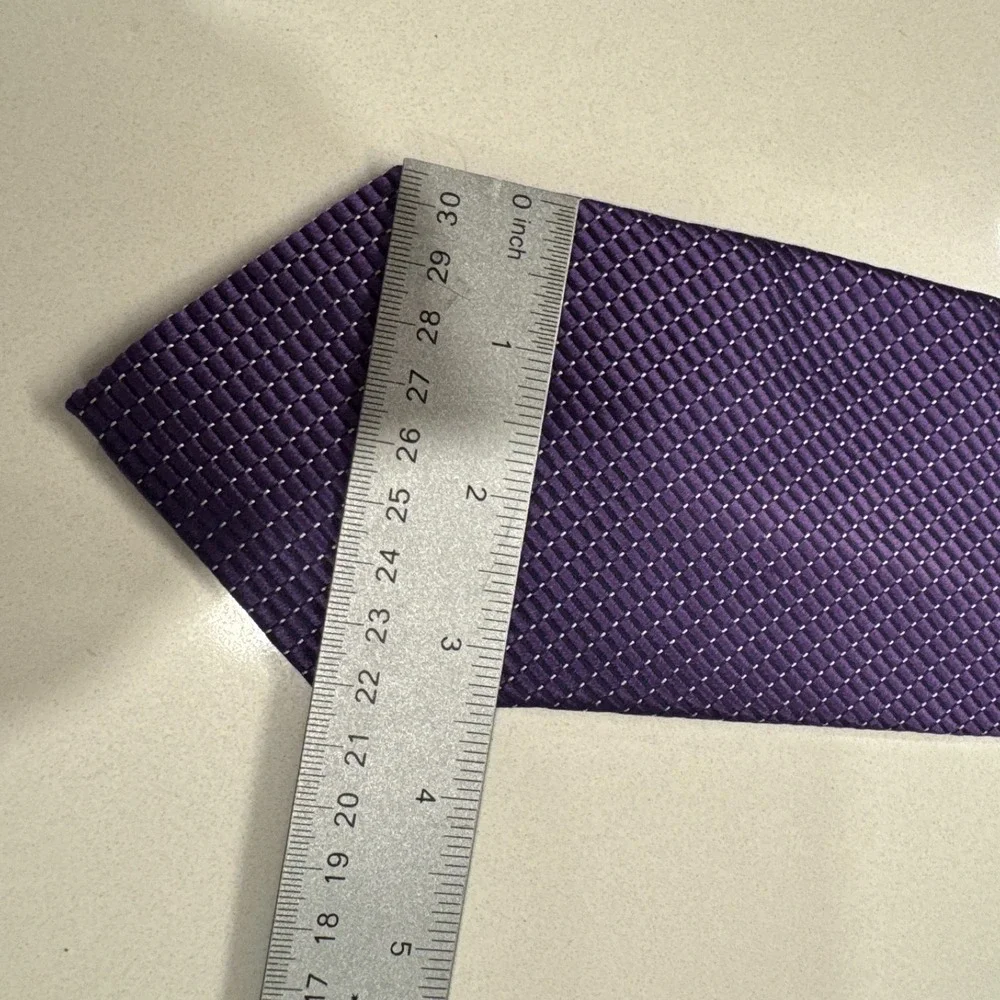 Nautica Tie Purple Textured Necktie Designer Business 100%‎ Silk Casual Adult